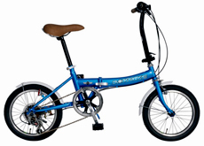 16" 6 SPEED FOLDING BICYCLE